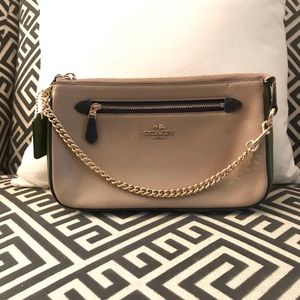 $175 Coach Nolita Colorblock Clutch Stone